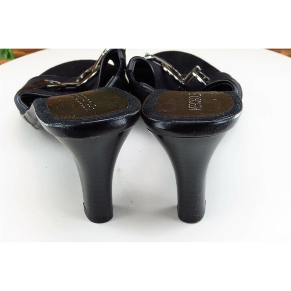 Aerosoles Sz 9.5 M Black Slide Fabric Women Sandals‎ - Picture 5 of 7